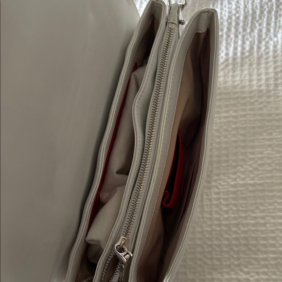 Versace Red and White Geometric Crossbody Bag - Picture 15 of 16